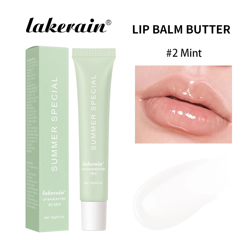 Lakerain Lip Moisturizing Glaze Balm 2 IN 1 Lip Gloss Lasting Moisturizer Makeup Mirror Mild Repair Skin Cream Glazing Lipgloss