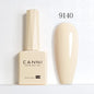 Blushimmer CANNI Hema Free Nail Gel Polish Fall Collection with diamond long-wear top coat in vibrant red and nude jelly shades.