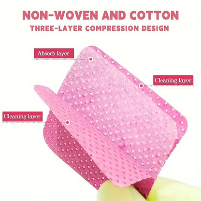Blushimmer lint-free nail wipes and gel cleansing tissues for nail polish removal and beauty care, aluminum-free, in a pack.