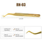 NATUHANA Anti-static Straight Eyelash Extension Tweezers Industrial Precision Curved Straight Lash Eyebrow Tweezers Makeup Tools