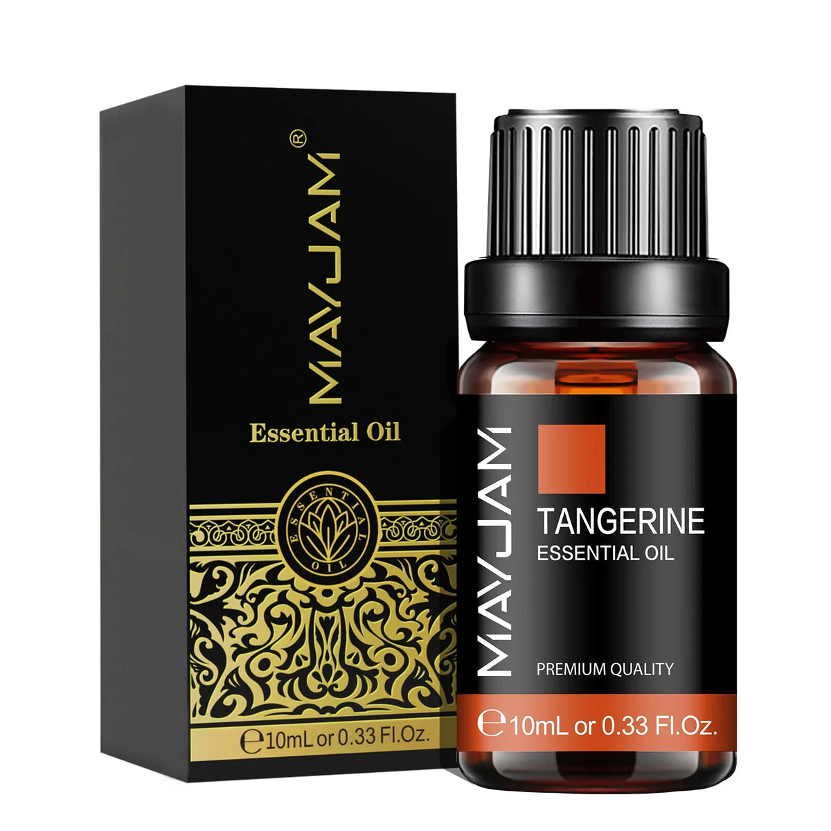 Blushimmer MAYJAM 10ml essential oil bottle with lavender, jasmine, eucalyptus, vanilla, sandalwood, bergamot, and cinnamon fragrances.