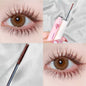 Blushimmer waterproof mascara with ultra-fine brush, silk fibers, brown-black color, fast-drying, lengthens and curls eyelashes.
