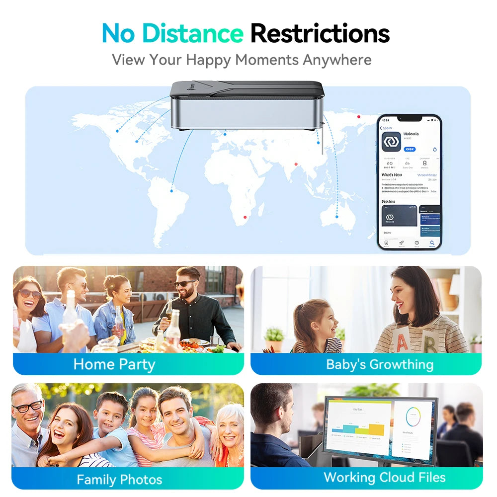 Yottamaster Networkable Private Cloud NAS Enclosure for 2.5 /3.5 "SATA HDD SSD Network Attached Storage Personal Private Cloud