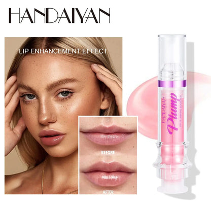 Blushimmer HANDAYAN 6-color lip gloss with honey oil for moisturizing, transparent shine, and lip plumping enhancement.