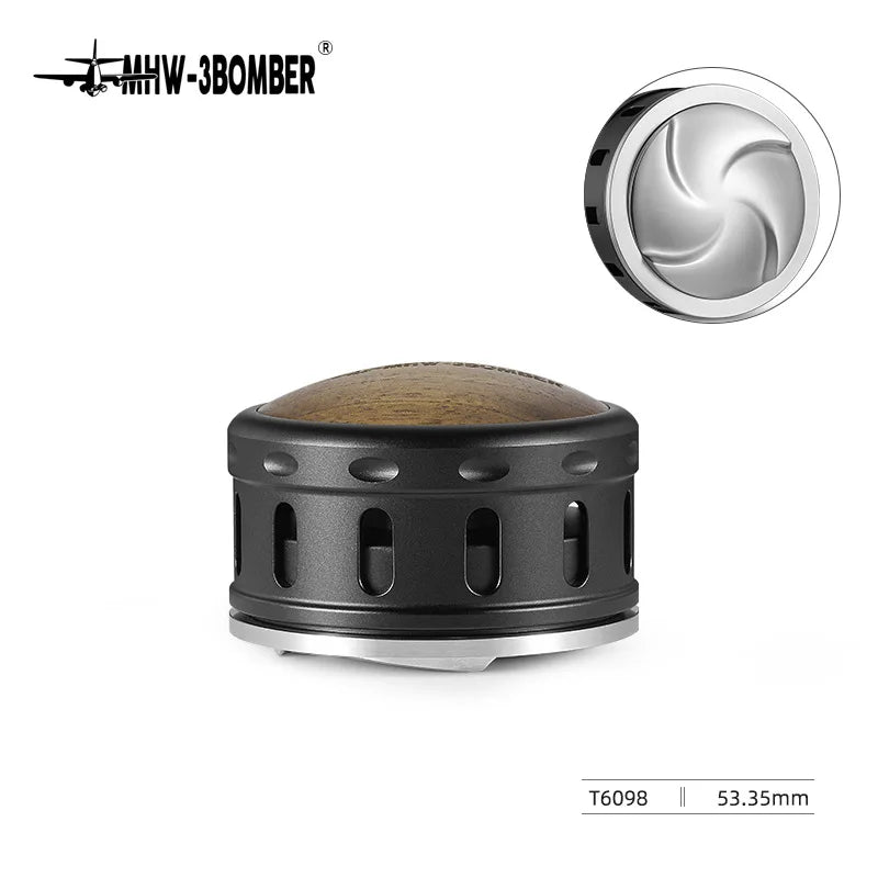 MHW-3BOMBER 51/53/58mm Gravity Espresso Coffee Distributor Espresso Distribution Tool with Breather Hole Home Outdoor Cafe Use