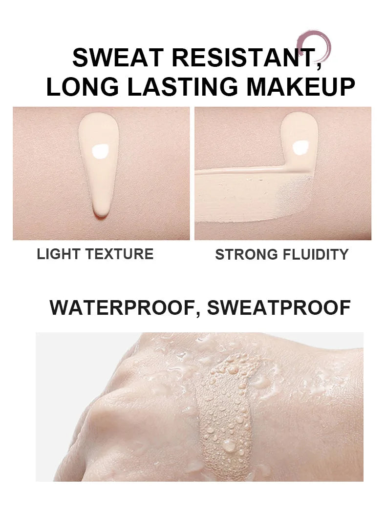 Blushimmer nude matte full coverage liquid concealer with brightening, long-lasting, weightless, hydrating formula in a sleek tube