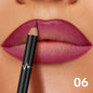Pudaier waterproof matte lip liner by Blushimmer in six versatile shades, showing smooth, long-lasting pencil tips with matte finish.