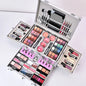 Blushimmer makeup gift set for women including face powder, eyeshadow palette, lipstick, highlighter, bronzer, and makeup brushes.