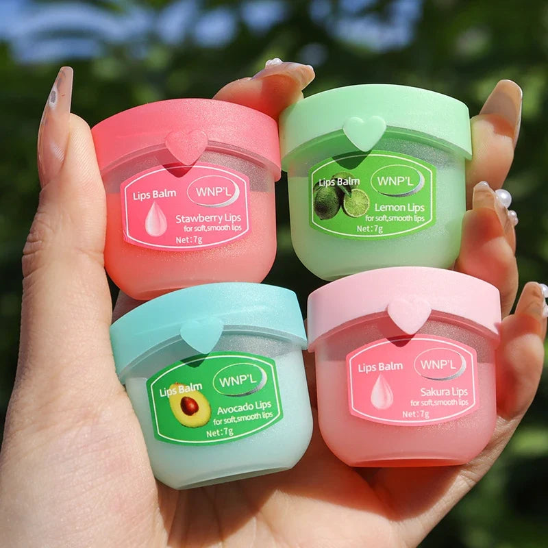 Set of 4, 6, or 8 Blushimmer moisturizing lip balm sticks with natural plant-based ingredients for soft, anti-cracking lips.