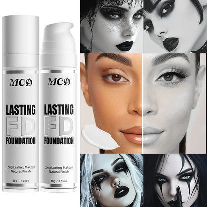 1PC Pure White Liquid Foundation for COS stage Makeup Long-lasting concealer Mixable Pure White Base  Foundation Adjuster Lighte