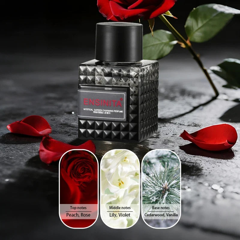 Blushimmer French Rivet Series perfume for women, floral Eau de Toilette bottle with elegant design, high-quality fragrance and pheromones.