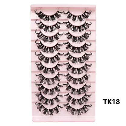 Russian strip lashes from Blushimmer, 25mm 3D mink makeup false eyelashes with fluffy, dramatic volume for a thick, natural look.
