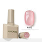 Blushimmer MAYCHAO 12ml jelly gel nail polish top coat with UV LED gel art for long-lasting, semi-permanent manicure.