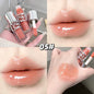 Blushimmer clear glass shine lip gloss with watery texture, moisturizing plumper, long-lasting juicy lip oil and tint in a sleek applicator.