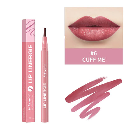 Blushimmer waterproof lip liner stain in a sleek tube, showcasing vibrant long-lasting, transfer-proof lipstick shades.