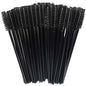 Set of 50 disposable makeup eyelash brushes with diamond handles, mascara wands, and eyebrow applicators for lash extensions by Blushimmer.