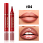 Lip Pencil Liquid Liner Double Head 2in1 Waterproof Tint Nude Oil Plump Gloss Mirror Lasting Moisturizing