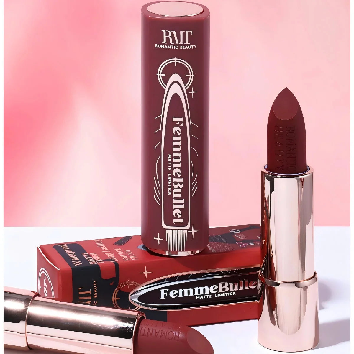 Blushimmer matte liquid lipstick in 6 colors, highly pigmented, transfer-resistant, smudge-proof, and long-lasting wear.