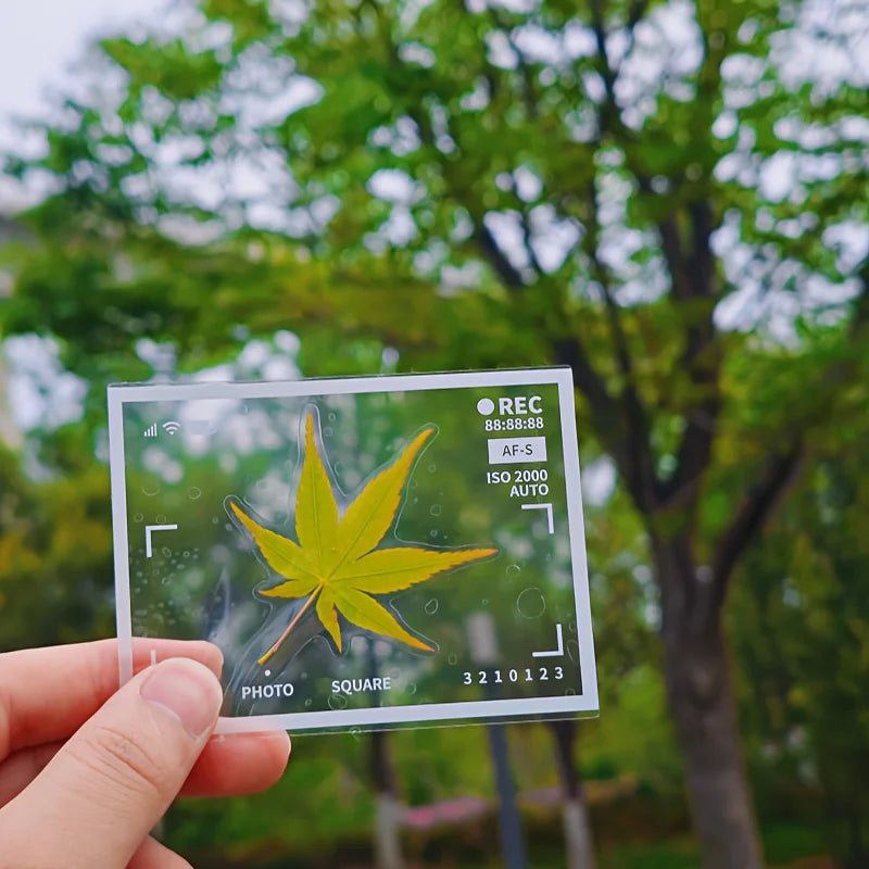 20PCS Transparent Self-adhesive Paper DIY Handicrafts - Suitable for Decorating Scrapbooks and Bookmarks