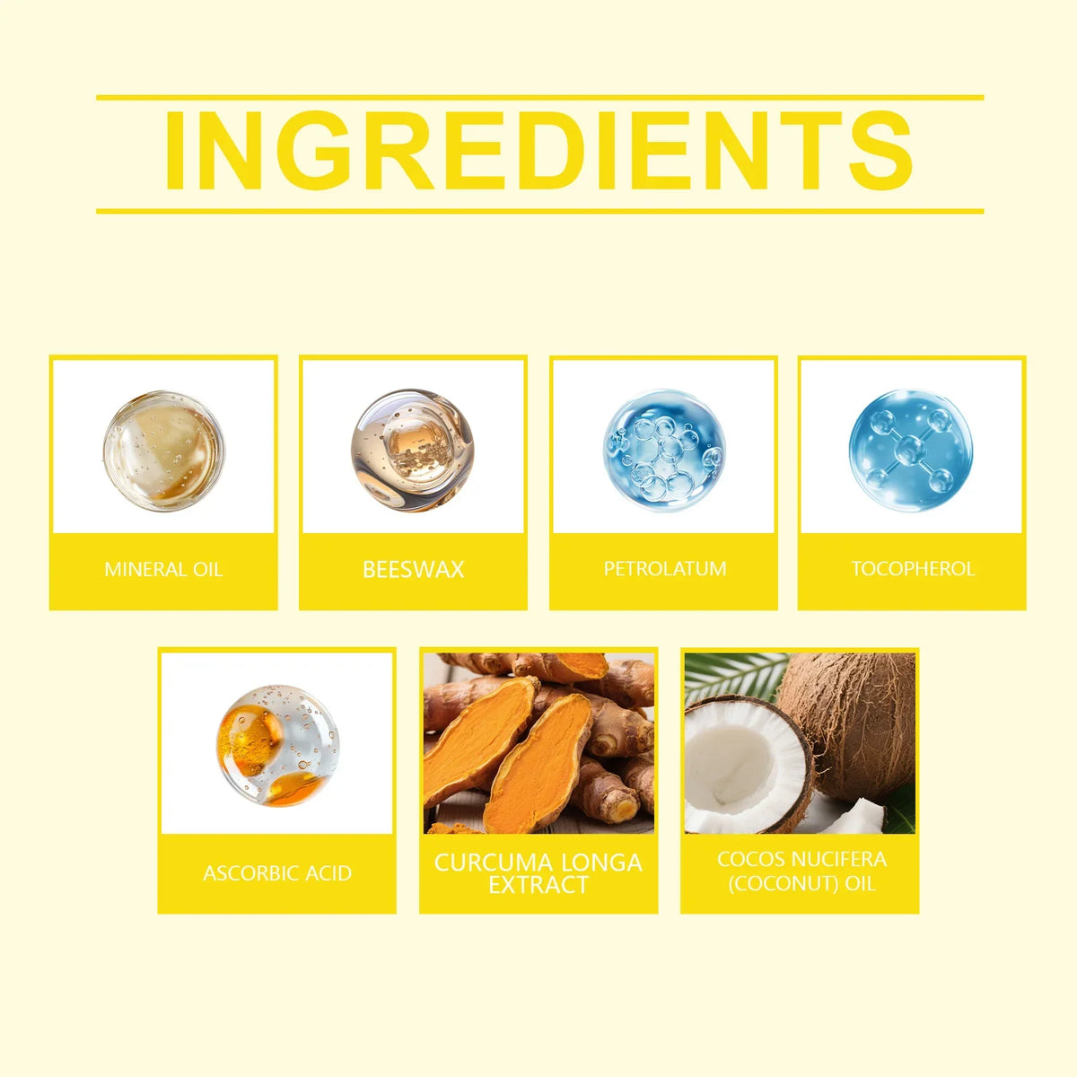 Blushimmer HOYGI turmeric lip scrub and mask with coconut oil for softening, exfoliating, and moisturizing dry lips.