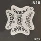Reusable Blushimmer body painting stencils with face art stamps and temporary tattoo templates on plastic sheets.