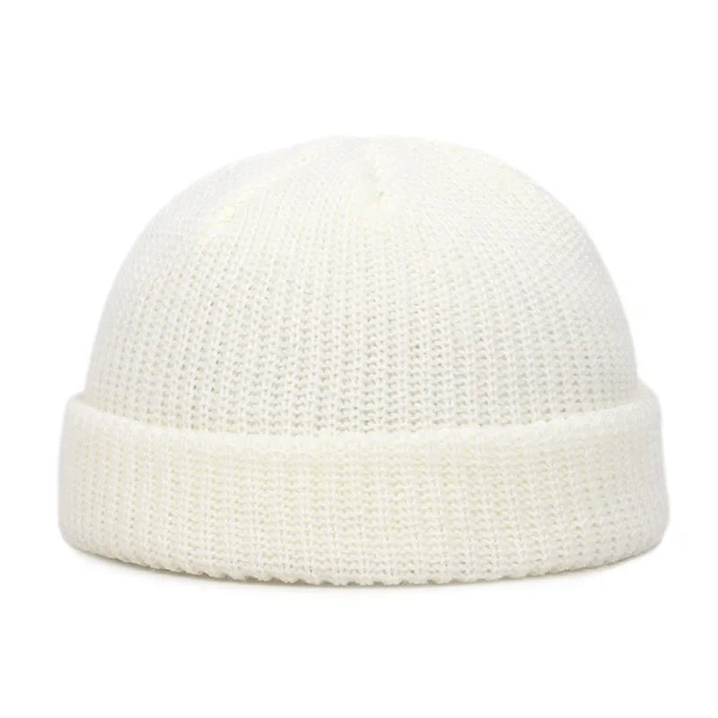 Knitted Hat for Men Women Caps Hip Hop Wool Fashion Simple Warm Skullies Beanies Solid Autumn Winter Beanie Cap Trendy Style
