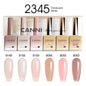 Blushimmer CANNI HEMA FREE nail gel polish set with six 9ml bottles in vibrant colors for semi-permanent UV and LED gel nails.