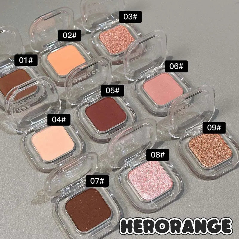 Monochrome Eyeshadow Palette Matte Wine Red Brown Eye Shadow Smoky Pearl Glitter Earth Low Saturation Matte Eye Shadow Makeup
