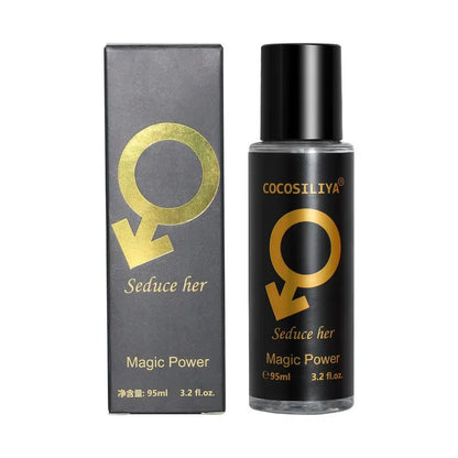 Men's Pheromone Perfume by Blushimmer featuring a sleek bottle, designed to create a lasting, natural, and fresh fragrance.