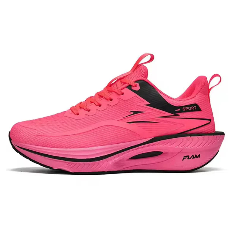 Running Shoes Men Sports Marathon Air Cushion Carbon Board Breathable Lightweight Comfortable Women Athletic Nonskid Sneakers