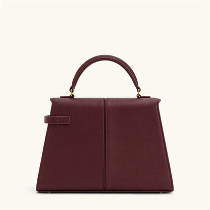 Wine red women's crossbody handbag by OBA, stylish satchel bag with sleek design and adjustable strap, perfect for casual or formal wear.