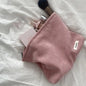 Blushimmer corduroy makeup bag for women with large capacity for lipstick, mobile phone, and essentials, handheld design