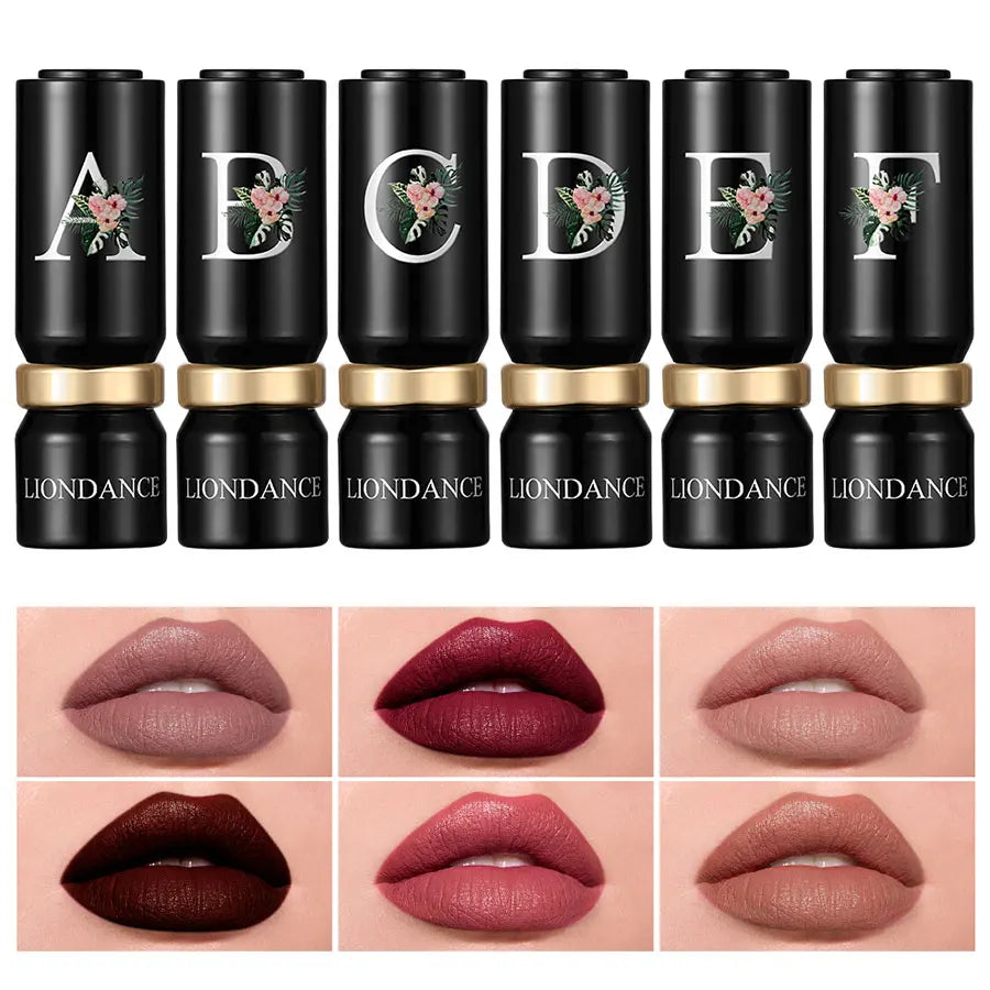 Blushimmer LIONDANCE velvet matte lipstick in soft dark nude, high pigmented, waterproof, long-lasting lip balm for women.