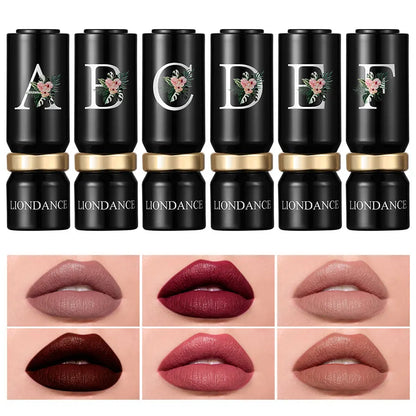 Blushimmer LIONDANCE velvet matte lipstick in soft dark nude, high pigmented, waterproof, long-lasting lip balm for women.