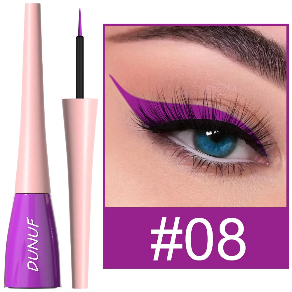 Matte dark green waterproof liquid eyeliner pencil by Blushimmer with ultra-thin, quick-dry, long-lasting colorful eye makeup.