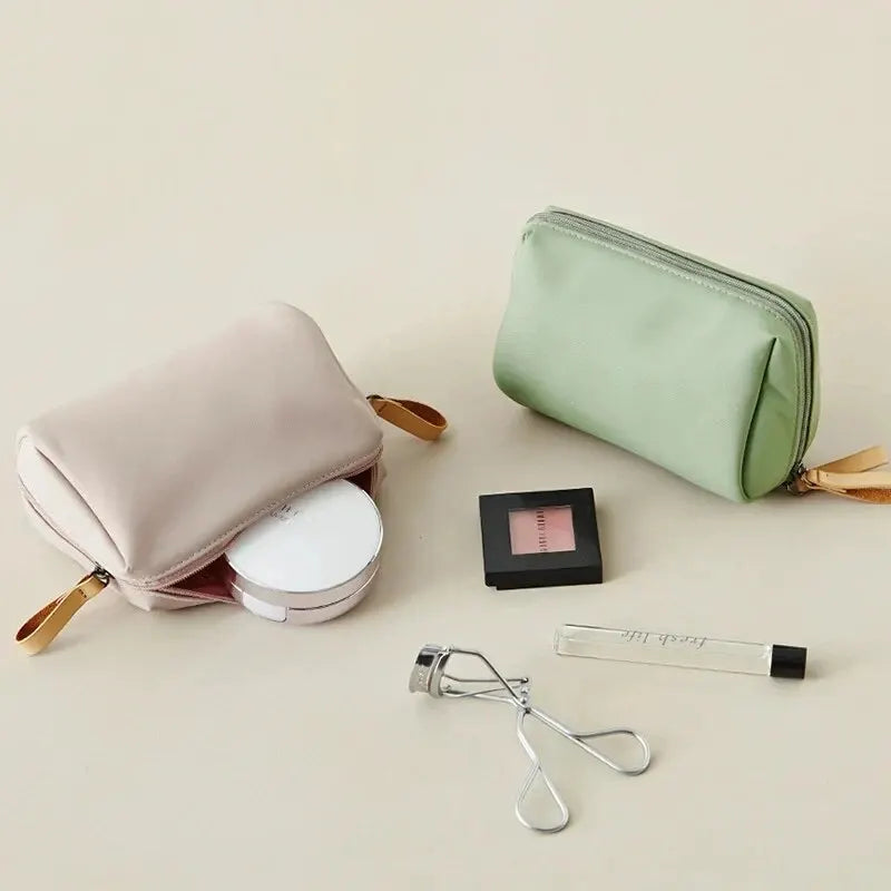 Blushimmer 2024 women's cosmetic bag with solid color Korean style waterproof makeup organizer pouch and toiletry case