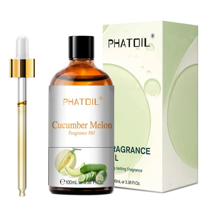 Blushimmer PHATOIL aromatherapy fragrance oil set with coconut, vanilla, strawberry, cherry, and lemon scents for diffusers and candle making