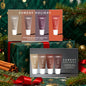 Christmas gift Moisturizing Mirror Lipstick Vanilla Powder Sugar Coffee Cake Smell Lipstick Transparent Oil Makeup Set