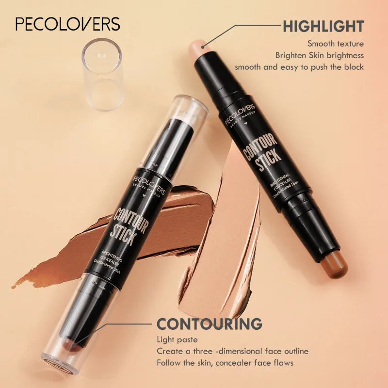 Blushimmer makeup base foundation stick for face, featuring bronzer, concealer, and contouring in a sleek cosmetic design.