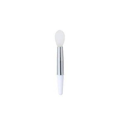 Set of 10 Blushimmer silicone lip brushes and applicators, mini, portable, transparent design for lipstick and makeup application.