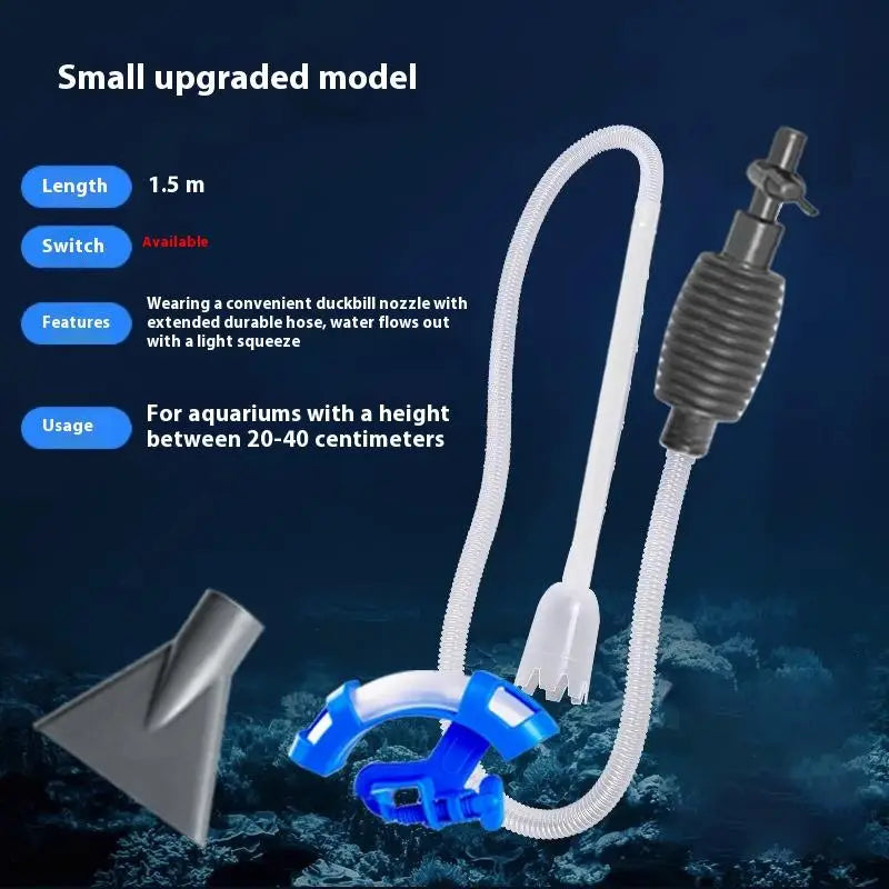 Complete Water Changing and Sand Cleaning Equipment for Aquarium Maintenance