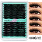 Blushimmer 14/30 rows DIY 5D fluffy eyelash clusters, 10-18mm thick lash extension bundles with 30D-150D volume.