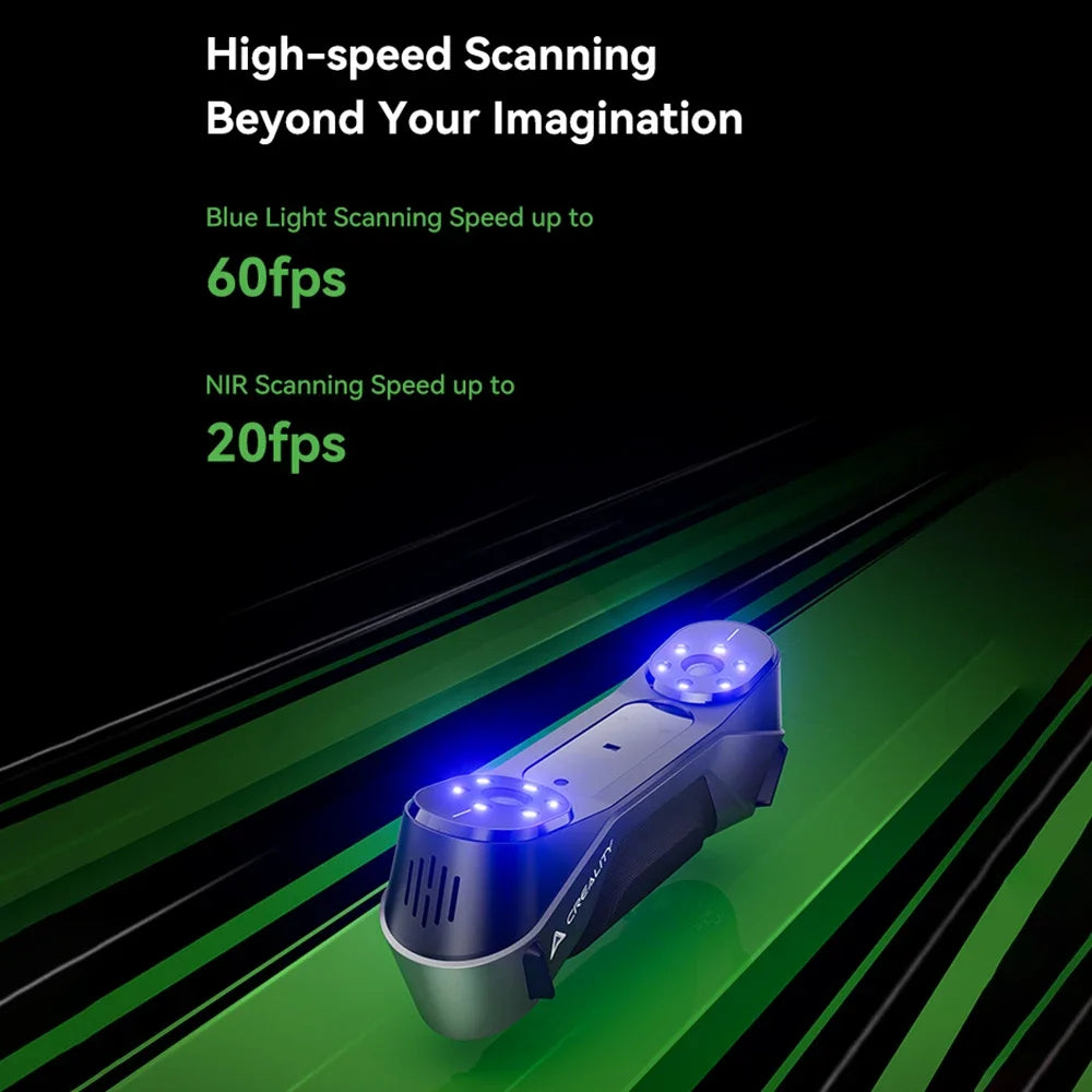 Creality CR-Scan Raptor 3D Scanner for K1/KC1/K1-Max Hybird Blue Laser & NIR Maximum 0.02mm Accuracy