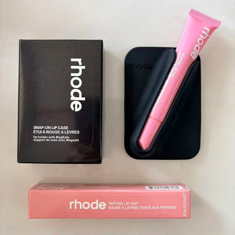 Fashion Brand Cosmetics Lip Gloss Portable Magnetic Mounting Bracket 6 Colors Patterned Lipstick Ribbon Raspberry Jelly Espresso