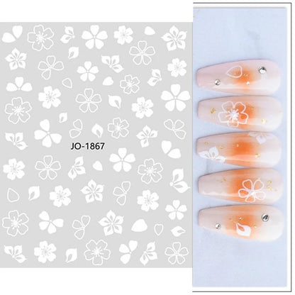 Black and white nail art stickers featuring sexy woman and girl designs, ideal for press-on nails and body decoration by Blushimmer.
