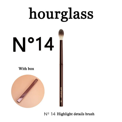 Blushimmer angled concealer brush for seamless finish, ideal for liquid and cream concealer application and buildable coverage.
