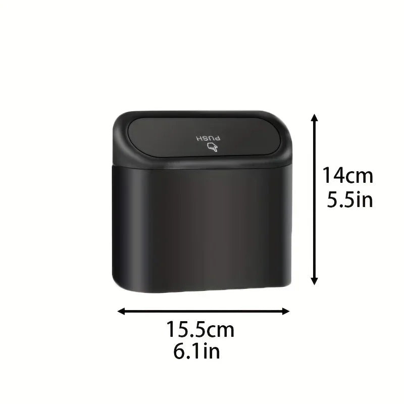 Car Trash Can (with Lid)  Small Car Trash Can, Leak-proof Mini Car Accessories