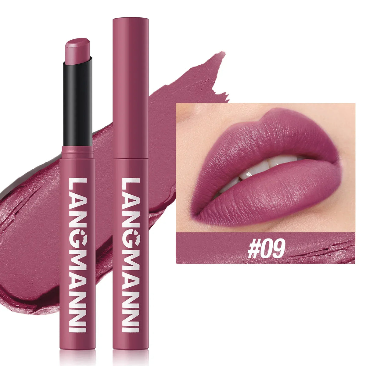 Blushimmer 12-color matte lipstick set featuring smooth, long-lasting velvet finish lipsticks with waterproof, non-fading formulas.
