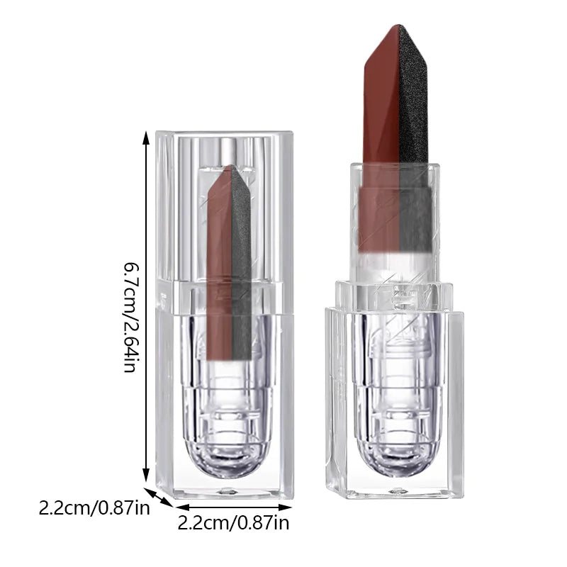 Blushimmer waterproof matte lipstick with a pearlescent red finish, long-lasting, moisturizing, and non-stick for sexy lips makeup.