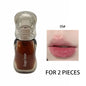 Blushimmer Gege Bear Crystal Gloss Lip Tint in warm autumn/winter shade with mirror-gloss finish and youthful plumping effect.